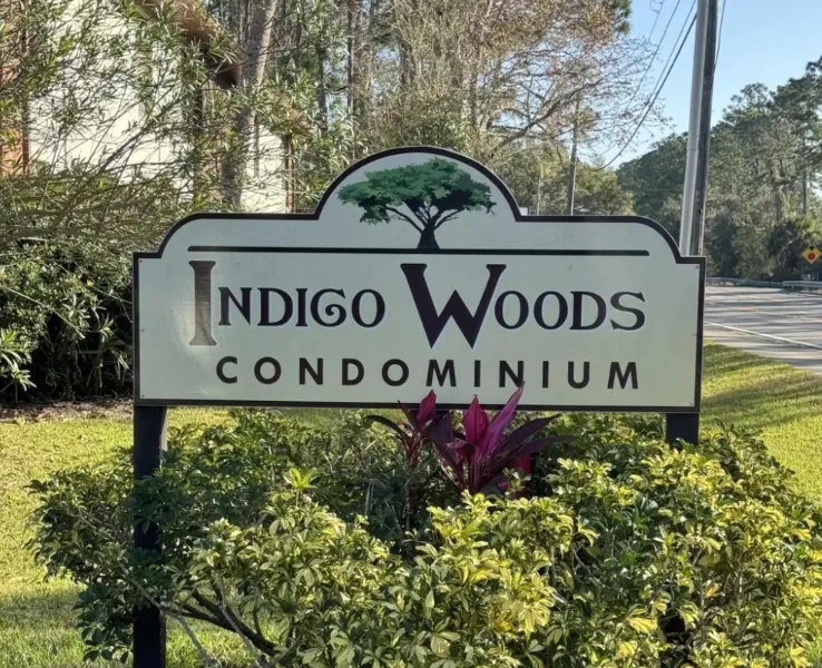 indigo woods streetsign